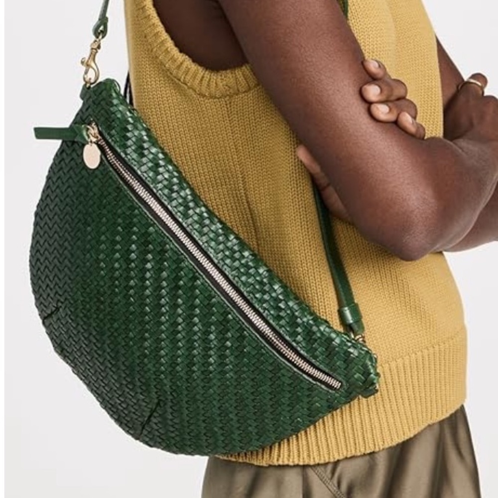 Clare V Green Grande Fanny Belt Bag